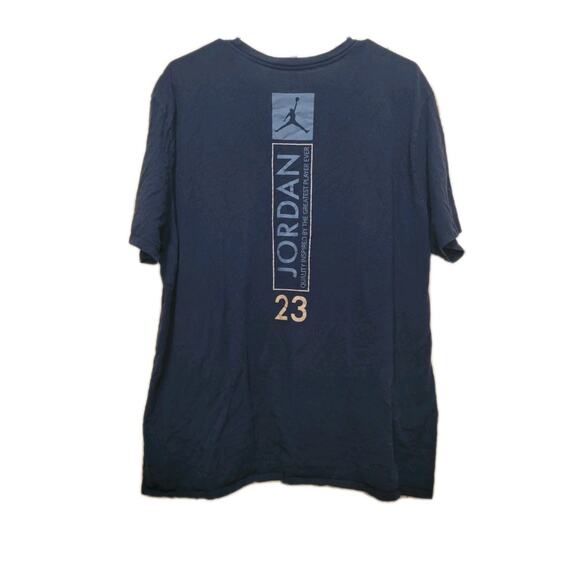 Jordan 12 Two 3 Retro T Shirt Double-sided Black mens 2 XL - Picture 1 of 7